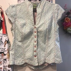 Floral button down shirt